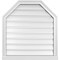 Ekena Millwork Octagonal Top Surface Mount PVC Gable Vent w/ 2"W x 2"P Brickmould Sill Frame, 28"W x 30"H GVPOT28X3003SF - alternate 1